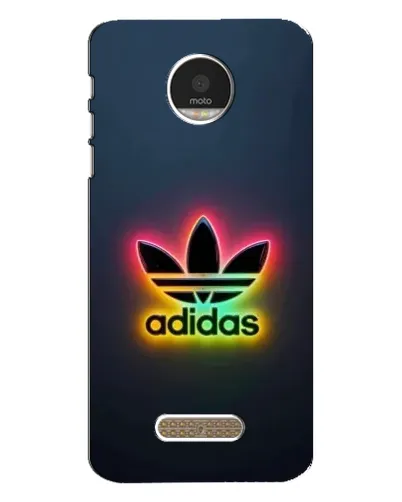 Чехол для Motorola MOTO Z с картинкой «Неоновый Adidas»