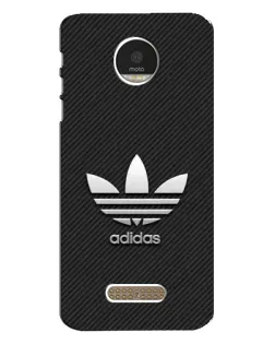 Чехол для Motorola MOTO Z с картинкой «Adidas Карбоновая текстура»
