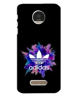Чехол для Motorola MOTO Z с картинкой «Взрыв красок Adidas»
