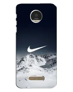 Чехол для Motorola MOTO Z с картинкой «Nike — зимние горы» Чехол для Motorola MOTO Z с картинкой «Nike — зимние горы»
