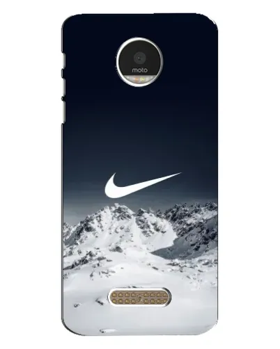 Чехол для Motorola MOTO Z с картинкой «Nike — зимние горы»