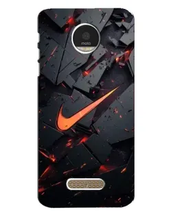 Чехол для Motorola MOTO Z с картинкой «Nike — эффект разломов» Чехол для Motorola MOTO Z с картинкой «Nike — эффект разломов»