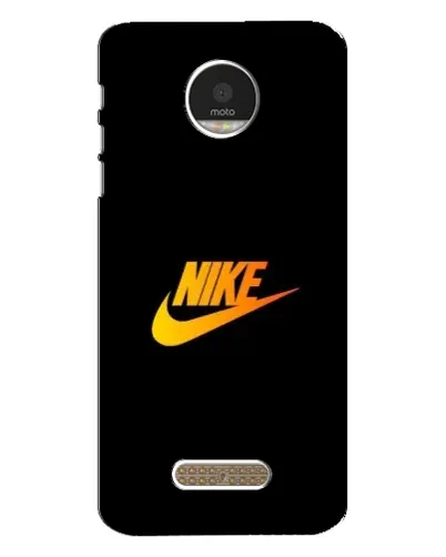 Чехол для Motorola MOTO Z с картинкой «Золотой логотип Nike»
