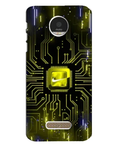 Чехол для Motorola MOTO Z с картинкой «Nike — золотая искра»