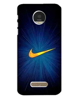 Чехол для Motorola MOTO Z с картинкой «Синий пульс Nike» Чехол для Motorola MOTO Z с картинкой «Синий пульс Nike»