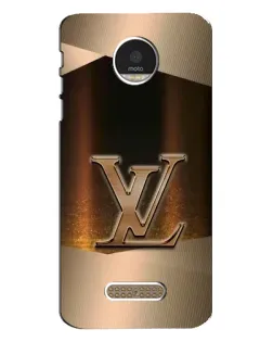 Чехол для Motorola MOTO Z с картинкой «LV — золотое сияние»