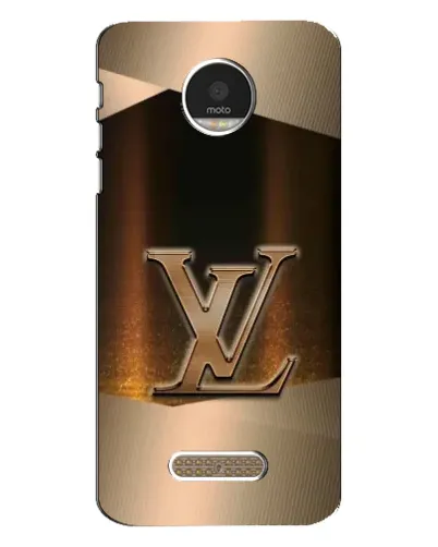 Чехол для Motorola MOTO Z с картинкой «LV — золотое сияние»