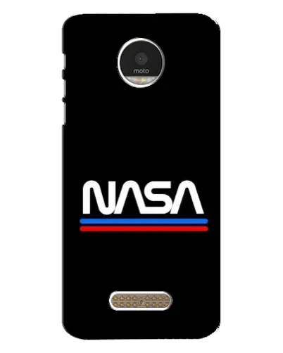 Чехол для Motorola MOTO Z с картинкой «NASA — классика Red Blue»