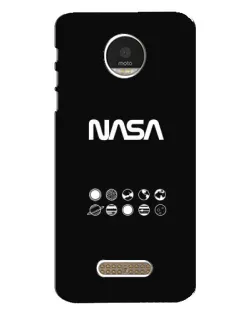 Чехол для Motorola MOTO Z с картинкой «NASA — технический принт» Чехол для Motorola MOTO Z с картинкой «NASA — технический принт»