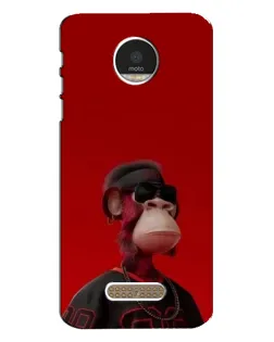 Чехол для Motorola MOTO Z с картинкой «Bored Ape в красном» Чехол для Motorola MOTO Z с картинкой «Bored Ape в красном»