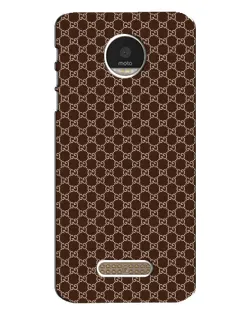 Чехол для Motorola MOTO Z с картинкой «Gucci — шоколадная сетка»