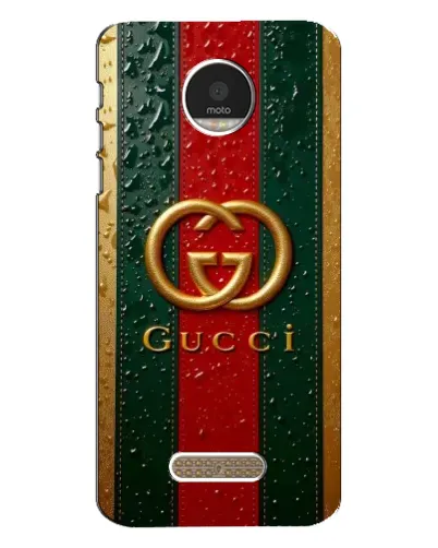 Чехол для Motorola MOTO Z с картинкой «Gucci — фирменная полоса и золото» Чехол для Motorola MOTO Z с картинкой «Gucci — фирменная полоса и золото»