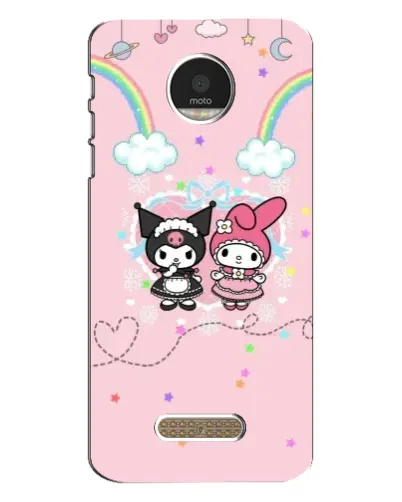 Чехол для Motorola MOTO Z с картинкой «My Melody и Kuromi» Чехол для Motorola MOTO Z с картинкой «My Melody и Kuromi»