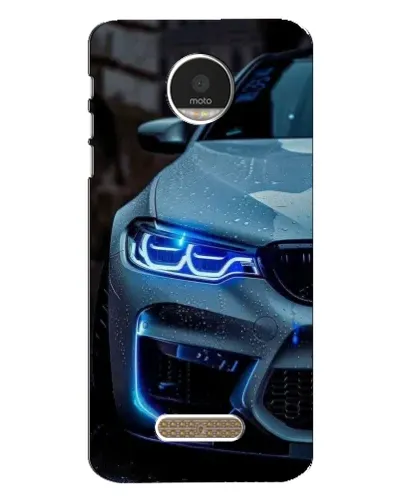 Чехол для Motorola MOTO Z с картинкой «Взгляд BMW с синими фарами» Чехол для Motorola MOTO Z с картинкой «Взгляд BMW с синими фарами»