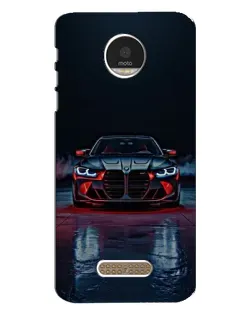 Чехол для Motorola MOTO Z с картинкой «BMW на мокрой дороге»