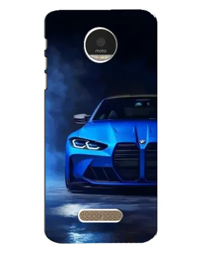 Чехол для Motorola MOTO Z с картинкой «Голубая BMW M4» Чехол для Motorola MOTO Z с картинкой «Голубая BMW M4»