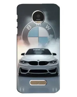 Чехол для Motorola MOTO Z с картинкой «BMW в белом дыму»