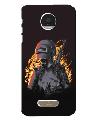 Чехол для Motorola MOTO Z с картинкой «PUBG — огненный силуэт» Чехол для Motorola MOTO Z с картинкой «PUBG — огненный силуэт»