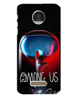 Чехол для Motorola MOTO Z с картинкой «Красный импостер — макро» Чехол для Motorola MOTO Z с картинкой «Красный импостер — макро»