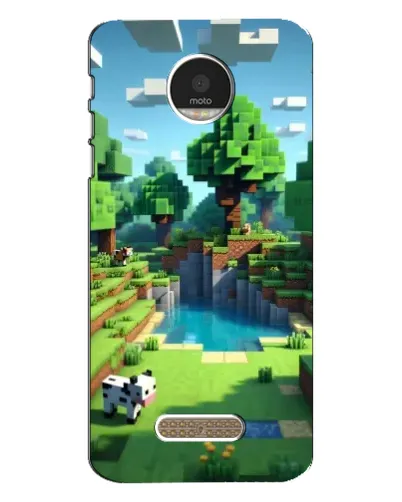 Чехол для Motorola MOTO Z с картинкой «Minecraft летний день»