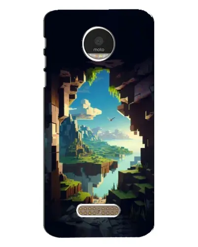 Чехол для Motorola MOTO Z с картинкой «Вид из пещеры»