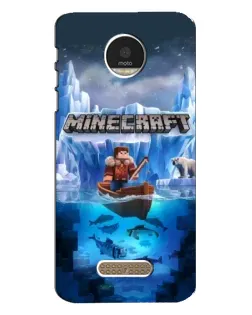 Чехол для Motorola MOTO Z с картинкой «Minecraft ледяной мир»