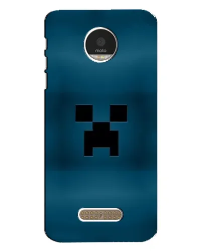 Чехол для Motorola MOTO Z с картинкой «Крипер текстура»