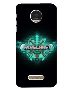 Чехол для Motorola MOTO Z с картинкой «Minecraft Diamond лого»