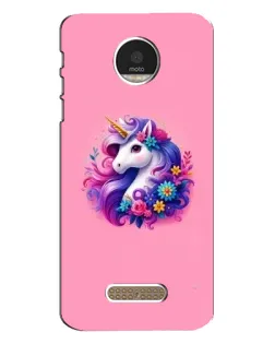 Чехол для Motorola MOTO Z с картинкой «Сказочный единорог»
