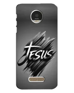 Чехол для Motorola MOTO Z с картинкой «Надпись Jesus Graffiti»