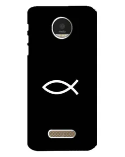 Чехол для Motorola MOTO Z с картинкой «Символ рыбы Jesus»