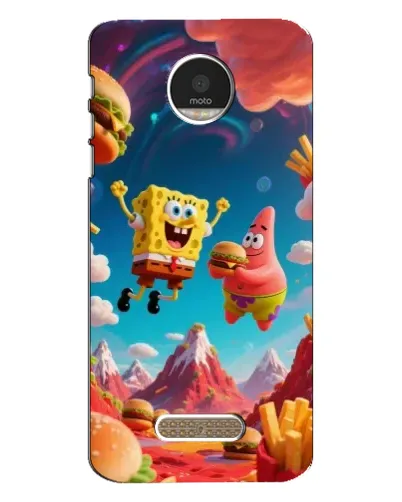 Чехол для Motorola MOTO Z с картинкой «Космический фастфуд»
