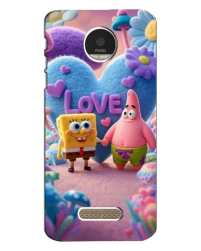 Чехол для Motorola MOTO Z с картинкой «Губка Боб Патрик»