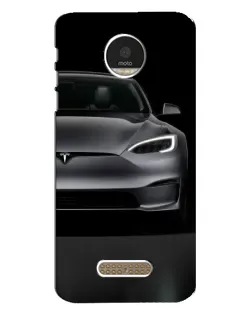 Чехол для Motorola MOTO Z с картинкой «Tesla Model S Look»