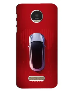 Чехол для Motorola MOTO Z с картинкой «Tesla Top View»