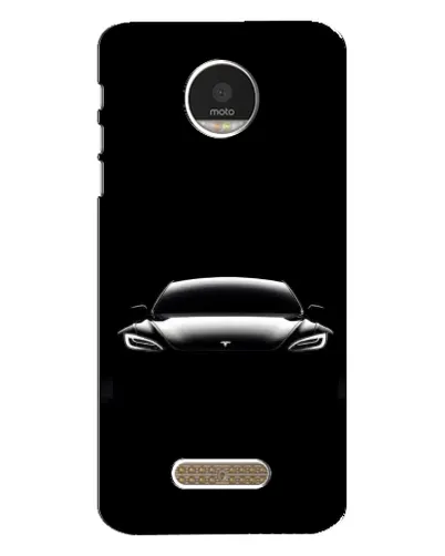 Чехол для Motorola MOTO Z с картинкой «Фары Tesla Night» Чехол для Motorola MOTO Z с картинкой «Фары Tesla Night»
