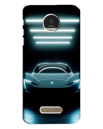 Чехол для Motorola MOTO Z с картинкой «Tesla в неоне» Чехол для Motorola MOTO Z с картинкой «Tesla в неоне»