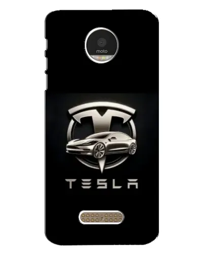 Чехол для Motorola MOTO Z с картинкой «Tesla — серебристое авто» Чехол для Motorola MOTO Z с картинкой «Tesla — серебристое авто»