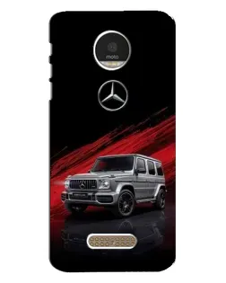 Чехол для Motorola MOTO Z с картинкой «Mercedes G-Class красный»