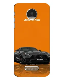 Чехол для Motorola MOTO Z с картинкой «Оранжевый Mercedes AMG»