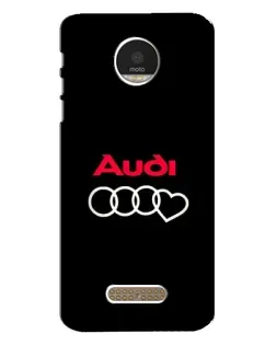 Чехол для Motorola MOTO Z с картинкой «Логотип Audi Heart»
