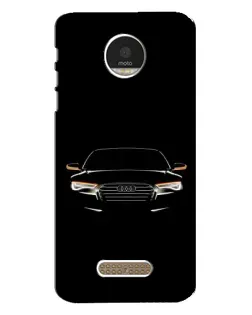Чехол для Motorola MOTO Z с картинкой «Audi — ночной контур»