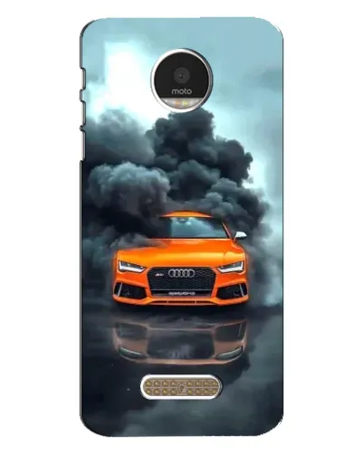 Чехол для Motorola MOTO Z с картинкой «Audi в облаках дыма» Чехол для Motorola MOTO Z с картинкой «Audi в облаках дыма»