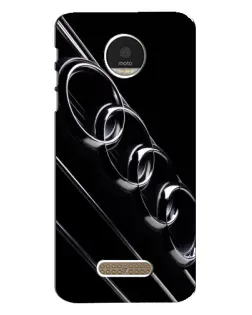 Чехол для Motorola MOTO Z с картинкой «Audi — абстрактные кольца»