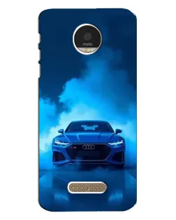 Чехол для Motorola MOTO Z с картинкой «Audi — голубая энергия»