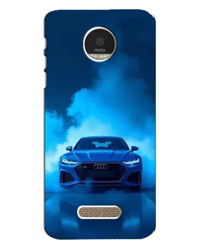 Чехол для Motorola MOTO Z с картинкой «Audi — голубая энергия» Чехол для Motorola MOTO Z с картинкой «Audi — голубая энергия»