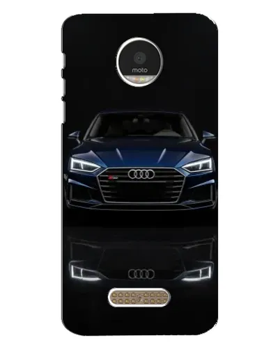 Чехол для Motorola MOTO Z с картинкой «Audi — ночное отражение» Чехол для Motorola MOTO Z с картинкой «Audi — ночное отражение»