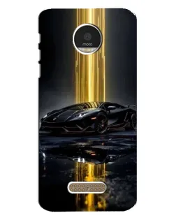 Чехол для Motorola MOTO Z с картинкой «Ночной Lamborghini драйв»