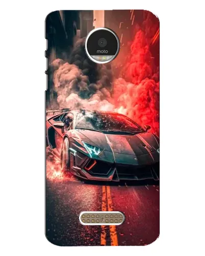 Чехол для Motorola MOTO Z с картинкой «Lamborghini красный дым» Чехол для Motorola MOTO Z с картинкой «Lamborghini красный дым»