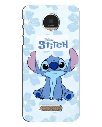 Чехол для Motorola MOTO Z с картинкой «Stitch среди цветов» Чехол для Motorola MOTO Z с картинкой «Stitch среди цветов»